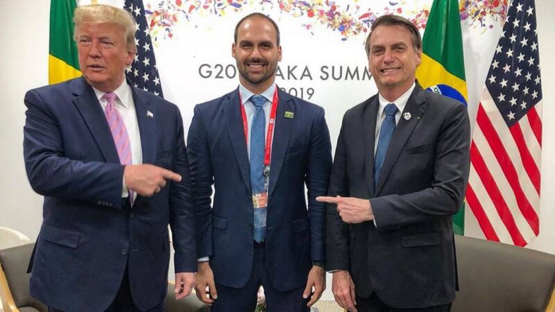 Após taxação, Eduardo Bolsonaro pede que brasileiros agradeçam a Trump