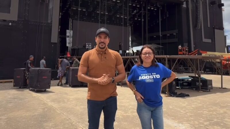 João Marcos Siqueira acompanha últimos ajustes para início da Festa de Agosto em Ipubi