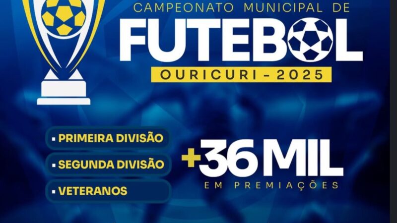 Prefeitura de Ouricuri garante mais de R$ 36 mil em prêmios no Campeonato Municipal de Futebol