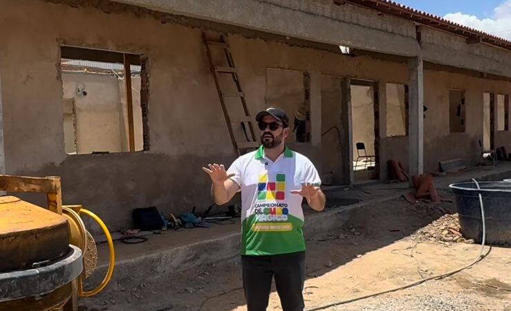 Prefeito Dr. Otávio Pedrosa visita obras da Escola Antônio Custódio na zona rural de Bodocó