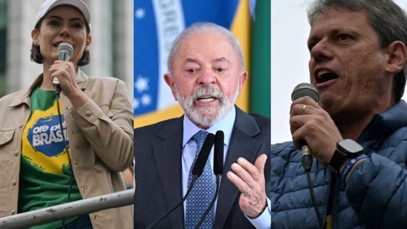 Lula vence Michelle e Tarcísio com ampla margem em cenários simulados para presidência
