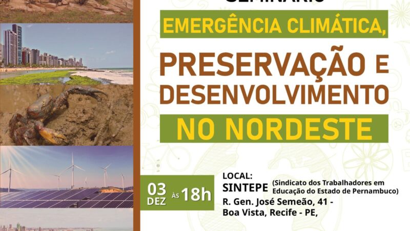 Fundação Perseu Abramo debaterá emergência climática no nordeste brasileiro