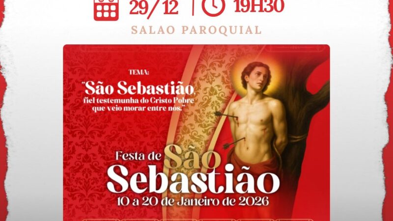 Paróquia São Sebastião anuncia coletiva de imprensa da Festa de São Sebastião 2026