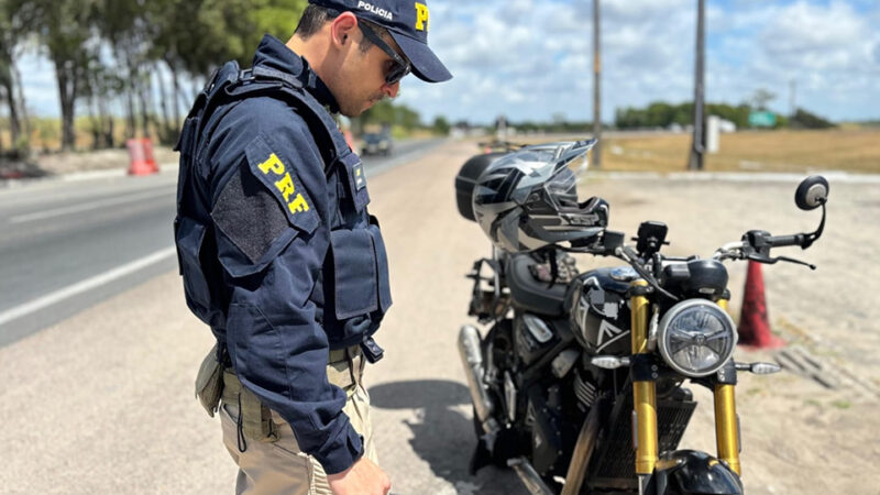 Com aumento na média de acidentes em Pernambuco, Operação Tiradentes da PRF aumenta fiscalização de motos