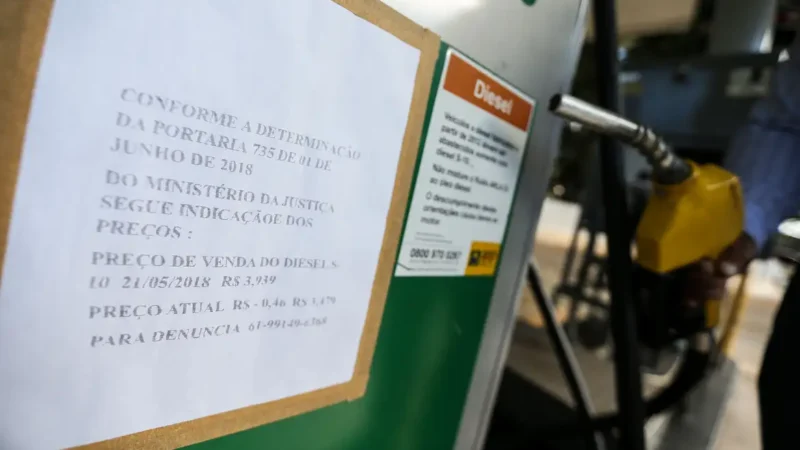 Óleo diesel cai pela 4ª vez em cinco semanas e acumula recuo de 4,5%