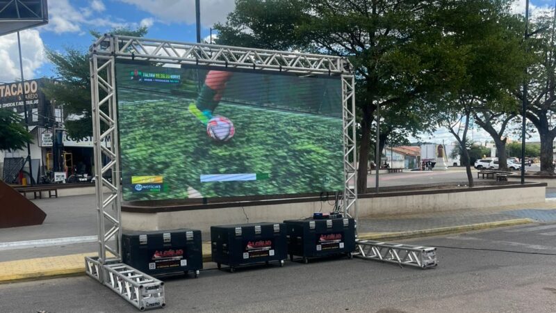 Esquina Bar prepara grande estrutura para quem quer assistir ao jogo do Brasil em Ouricuri