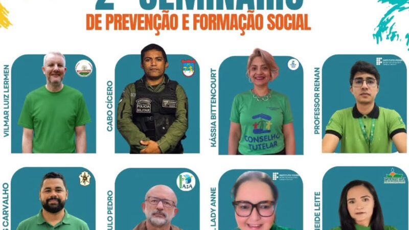 Seminário de Prevenção e Formação Social será realizado no Povoado Santa Rita