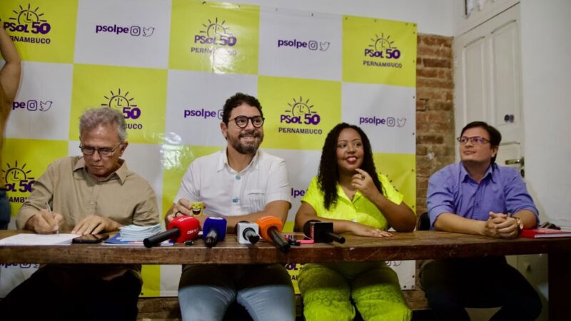 Federação Psol/Rede anuncia chapa majoritária para as eleições em Pernambuco