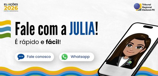 TRE-PE está no WhatsApp: eleitores podem tirar dúvidas com a assistente virtual Julia