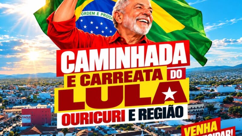 Caminhada e carreata em apoio a Lula deve reunir milhares de pessoas em Ouricuri nesta sexta-feira